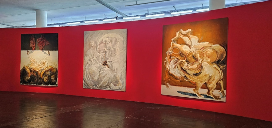 Os quadros grandes são quase sem graça, mas a escala de um quadro grande para mim, que não estou acostumado, sempre causa um espanto.